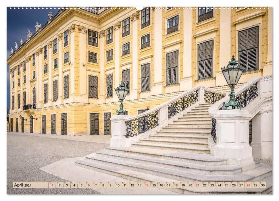 Beloved Vienna. Austria's pearl on the Danube (CALVENDO Premium Wall Calendar 2024) 