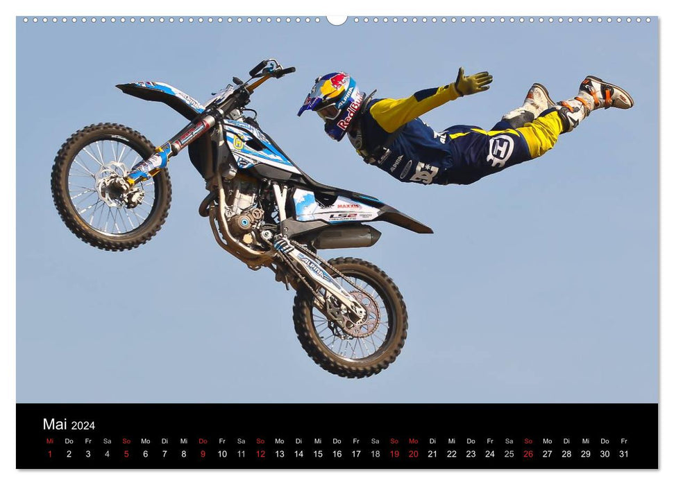 Motocross Kalender - Emotionen auf 2 Rädern (CALVENDO Premium Wandkalender 2024)