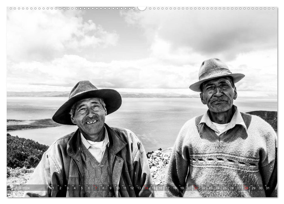 Menschen aus Peru und Bolivien (CALVENDO Premium Wandkalender 2024)