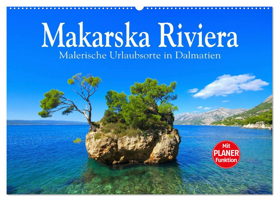 Riviera de Makarska - Stations de vacances pittoresques en Dalmatie (calendrier mural CALVENDO 2024) 
