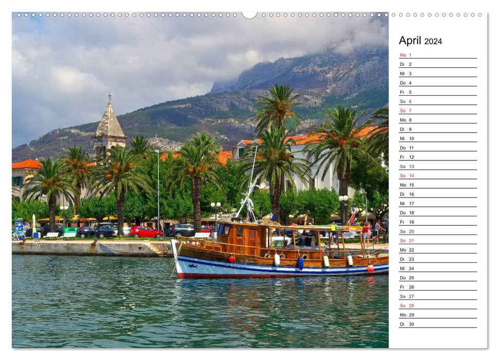 Makarska Riviera - Malerische Urlaubsorte in Dalmatien (CALVENDO Wandkalender 2024)