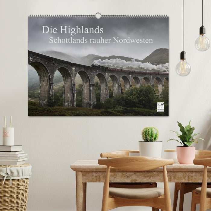 Les Highlands – Le nord-ouest accidenté de l'Écosse (calendrier mural CALVENDO 2024) 
