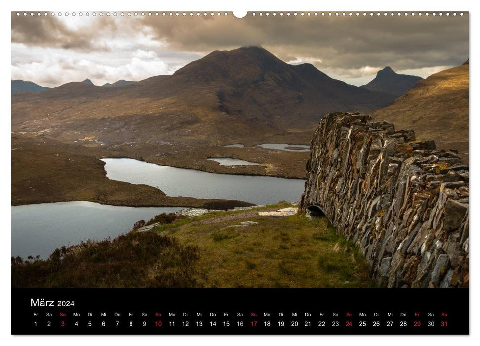 Les Highlands – Le nord-ouest accidenté de l'Écosse (calendrier mural CALVENDO 2024) 