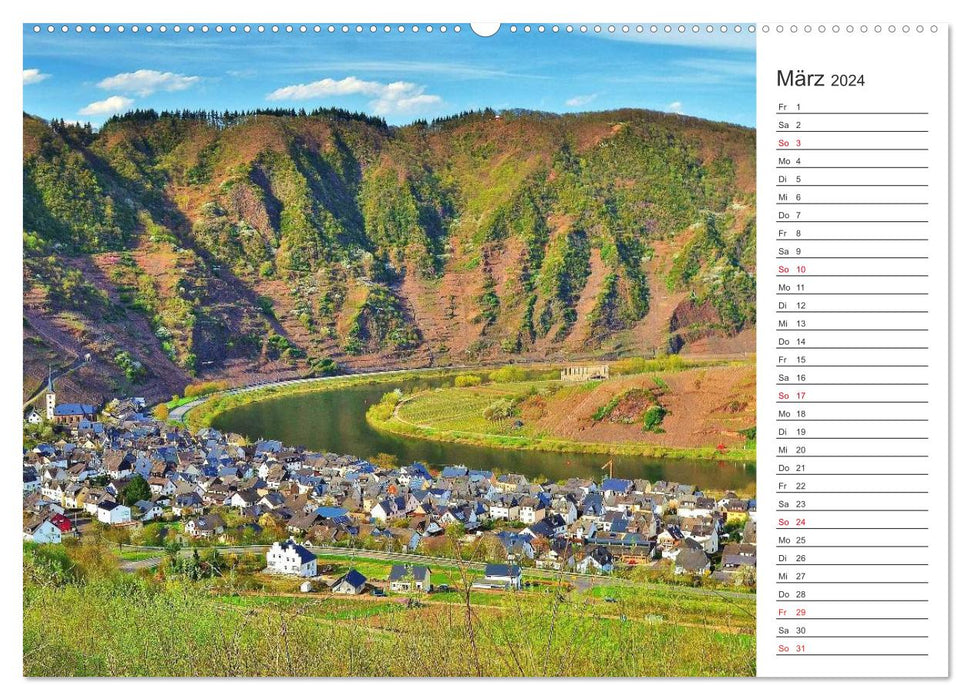 Bildschön - Die Mosel (CALVENDO Premium Wandkalender 2024)