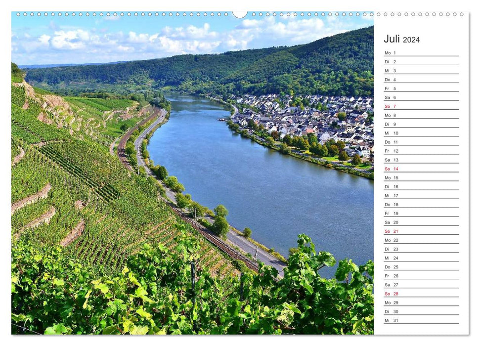 Bildschön - Die Mosel (CALVENDO Premium Wandkalender 2024)