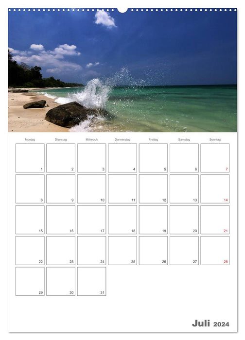 Maldives – Rêver au paradis (Calvendo Premium Wall Calendar 2024) 