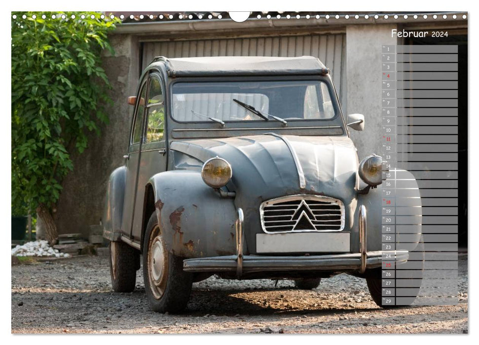 Kultautomobil Ente Citroën 2CV (CALVENDO Wandkalender 2024)