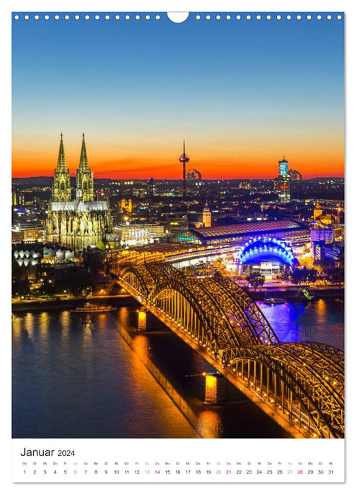 Kölner Dom - Blickwinkel auf ein Wahrzeichen (CALVENDO Wandkalender 2024)