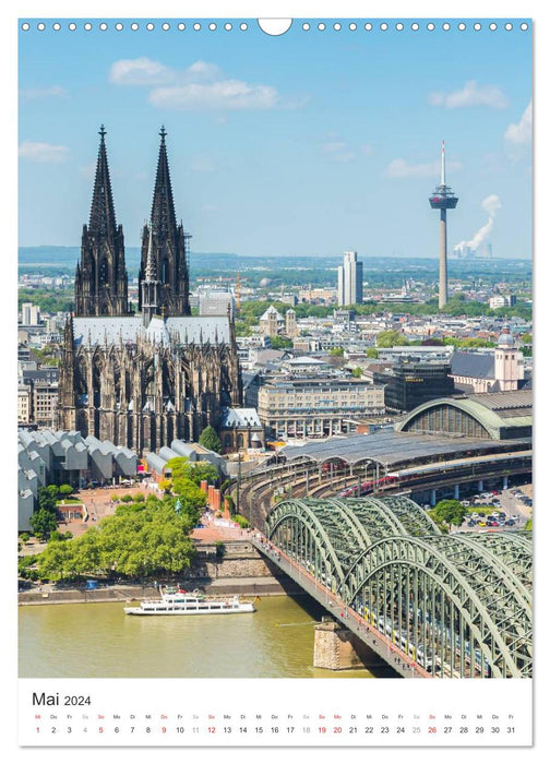 Kölner Dom - Blickwinkel auf ein Wahrzeichen (CALVENDO Wandkalender 2024)