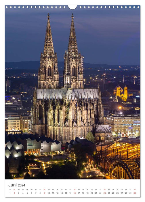 Kölner Dom - Blickwinkel auf ein Wahrzeichen (CALVENDO Wandkalender 2024)