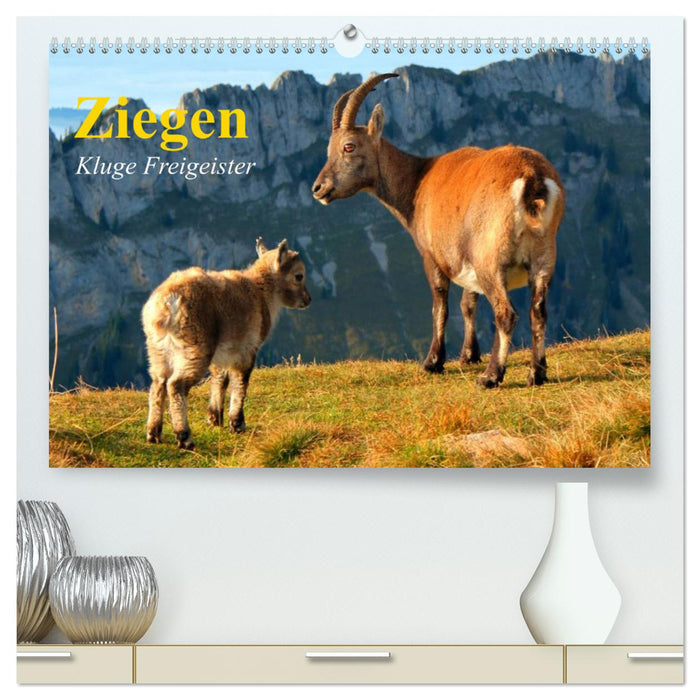 Goats. Smart Free Spirits (CALVENDO Premium Wall Calendar 2024) 
