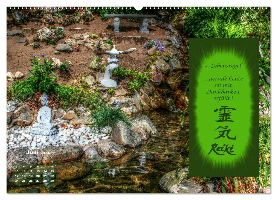 REIKI - Chakrameditation (CALVENDO Premium Wandkalender 2024)