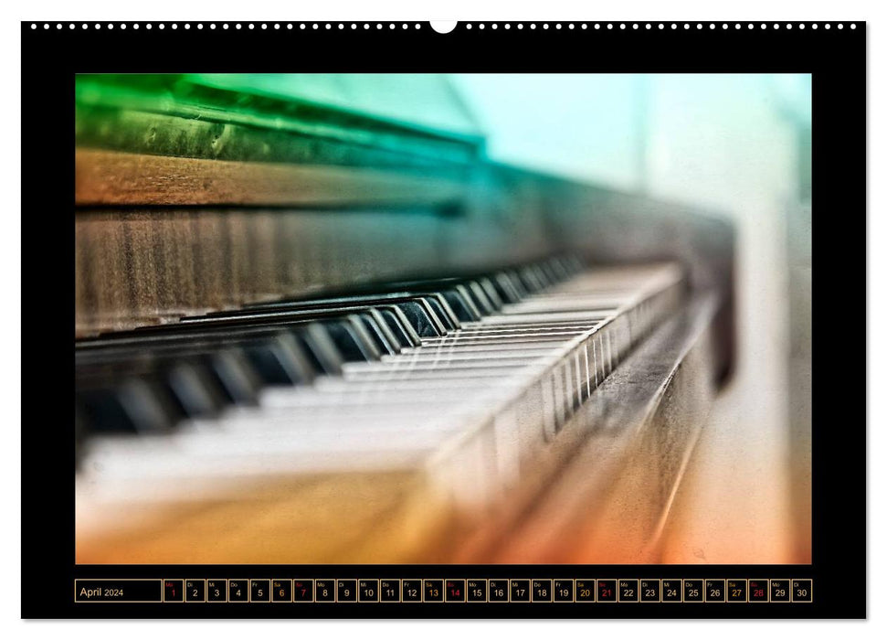 Piano - Solo for ten fingers (CALVENDO wall calendar 2024) 