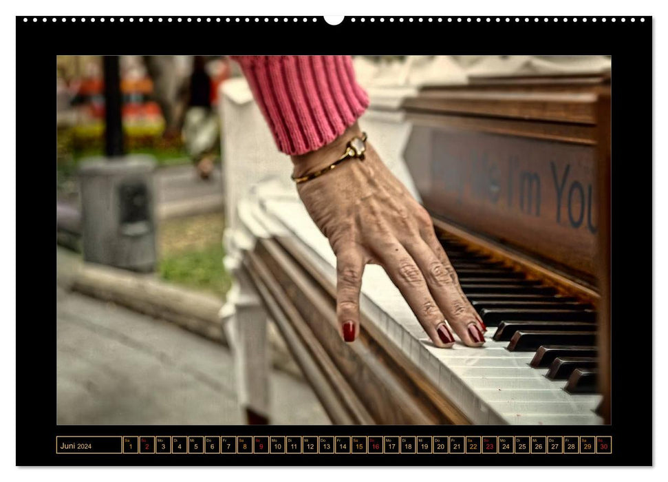 Piano - Solo for ten fingers (CALVENDO wall calendar 2024) 