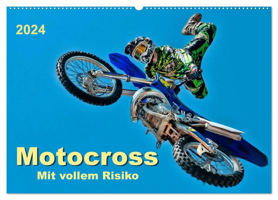 Motocross - avec tous les risques (Calendrier mural CALVENDO 2024)