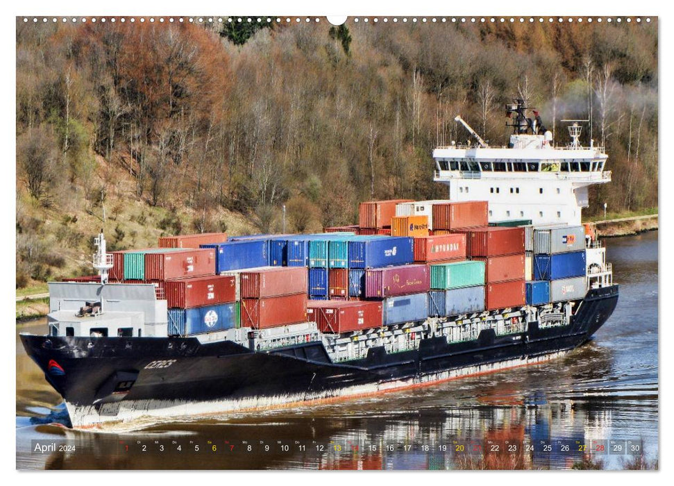 Transport ships giants of the seas (CALVENDO wall calendar 2024) 