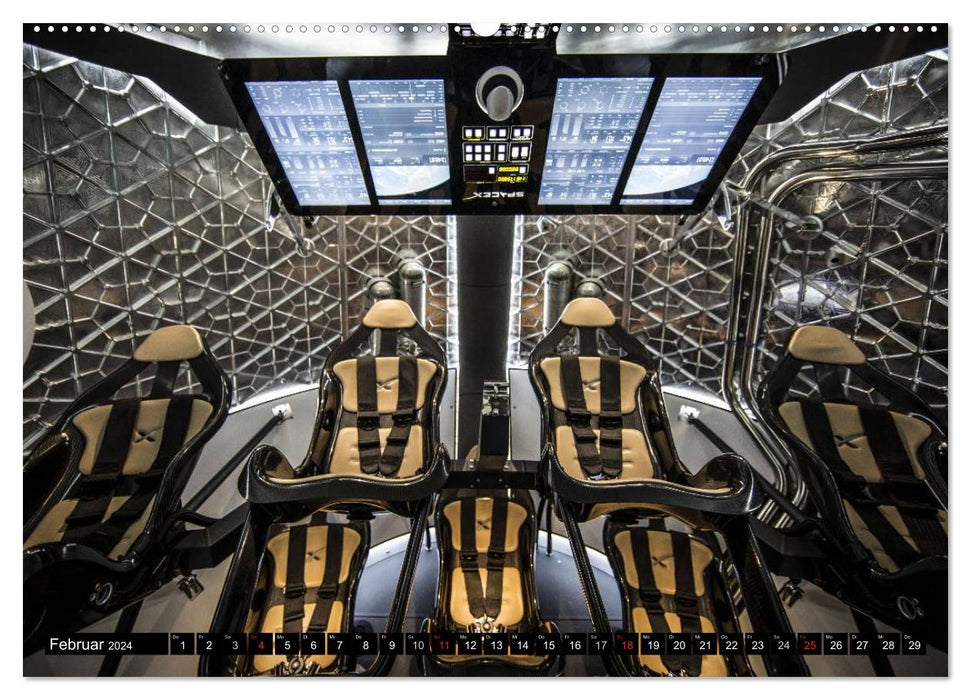 Space Shuttle. Impressions from space travel (CALVENDO Premium Wall Calendar 2024) 