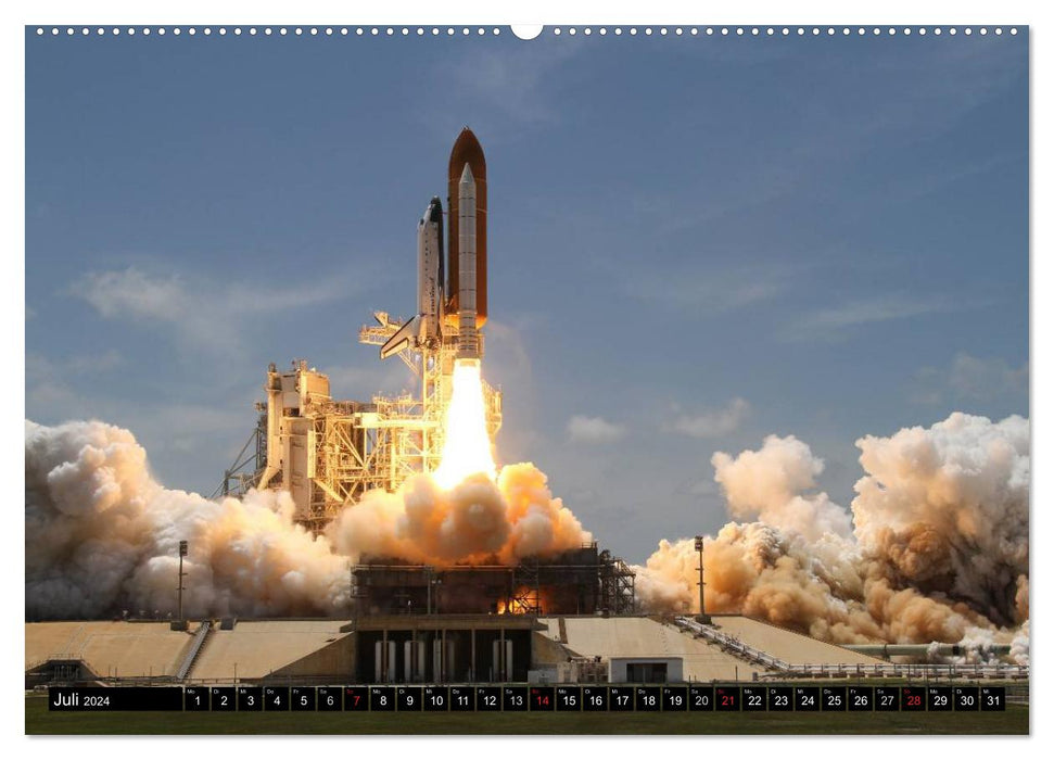 Space Shuttle. Impressions from space travel (CALVENDO Premium Wall Calendar 2024) 