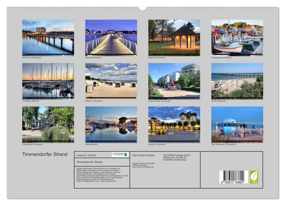 Timmendorfer Strand (CALVENDO Premium Wandkalender 2024)