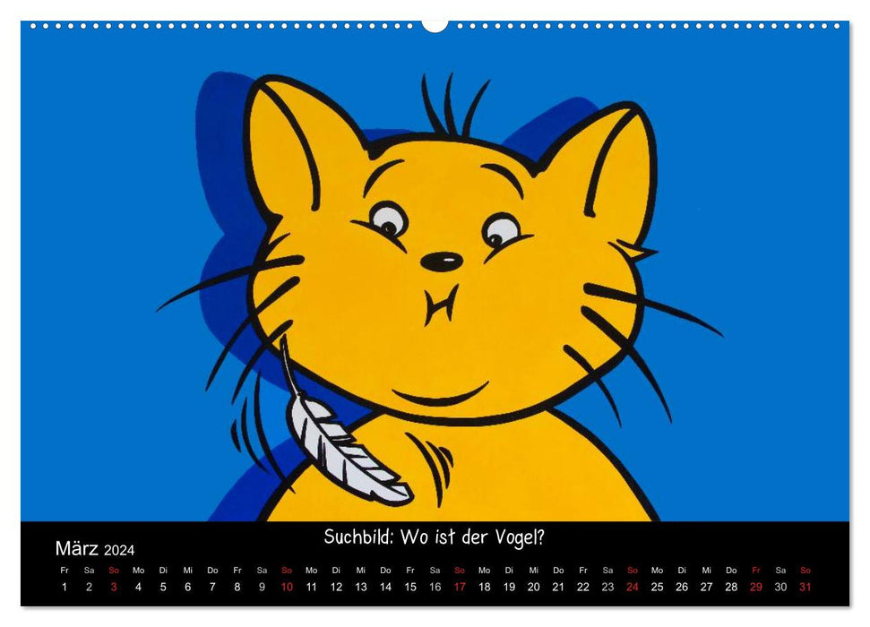 Humorvolle PopArt - Kunstkalender von Claudia Elsner (CALVENDO Premium Wandkalender 2024)