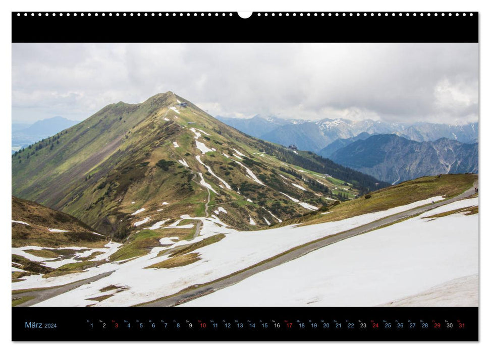 Oberstdorf Region - Kleinwalsertal and Nebelhorn (CALVENDO Premium Wall Calendar 2024) 