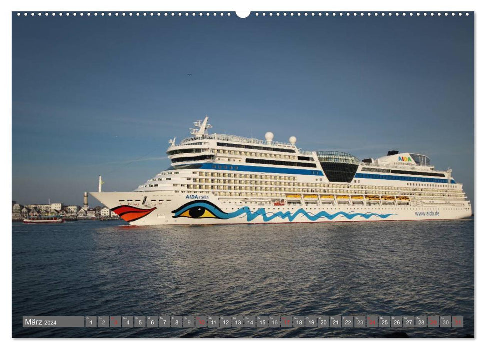 Warnemünde cruise (CALVENDO wall calendar 2024) 
