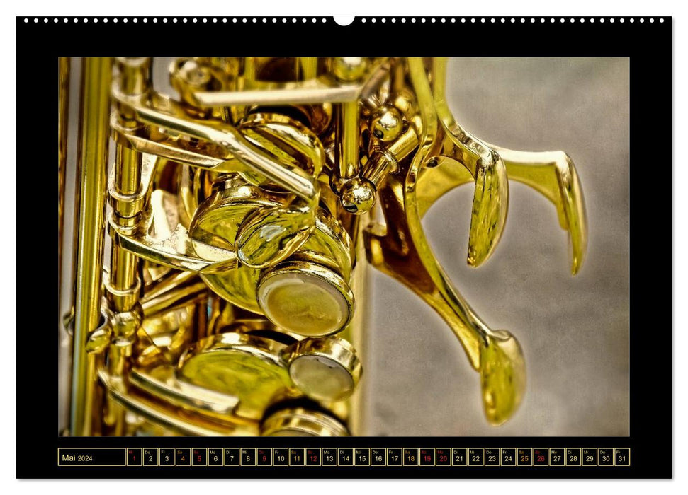 Saxophone - beautiful and sexy (CALVENDO wall calendar 2024) 