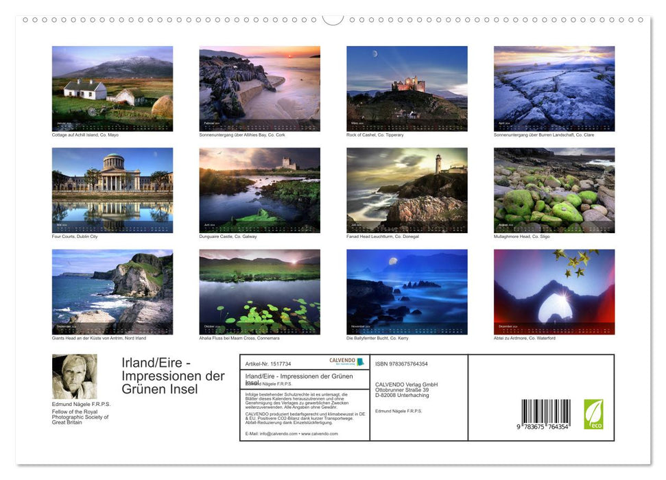 Irland/Eire - Impressionen der Grünen Insel (CALVENDO Premium Wandkalender 2024)