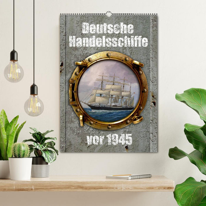 Navires marchands allemands avant 1945 (calendrier mural CALVENDO 2024) 