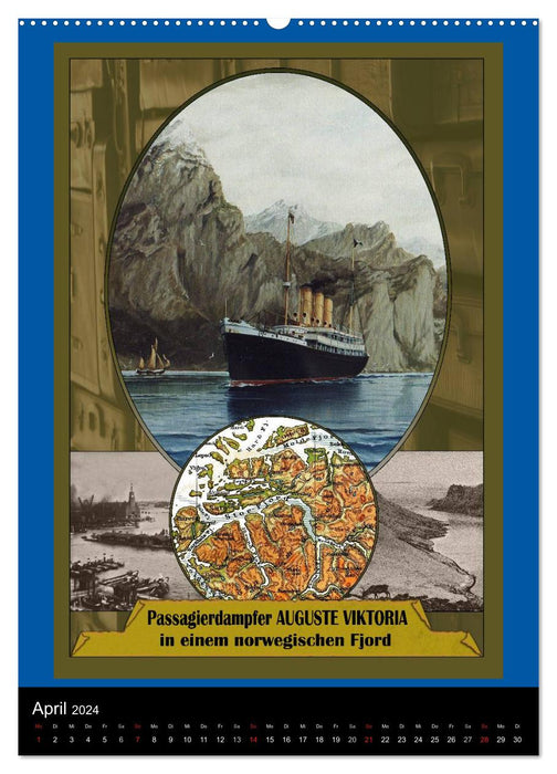 Deutsche Handelsschiffe vor 1945 (CALVENDO Wandkalender 2024)