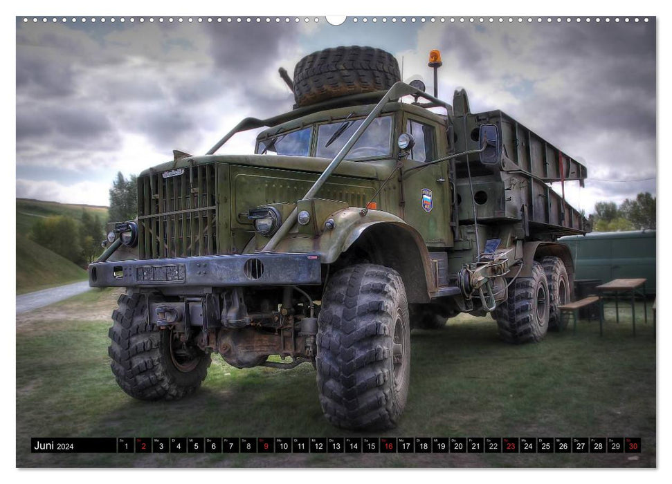 anciens véhicules militaires de chasse du bloc de l'Est (calendrier mural CALVENDO 2024) 