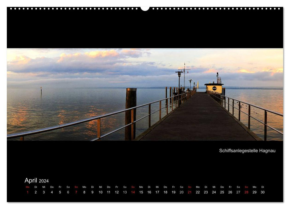Panoramen vom Bodensee (CALVENDO Premium Wandkalender 2024)