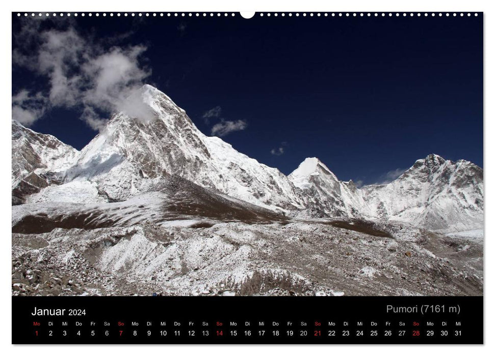 Die schönsten Berge des Khumbu Himal (CALVENDO Wandkalender 2024)