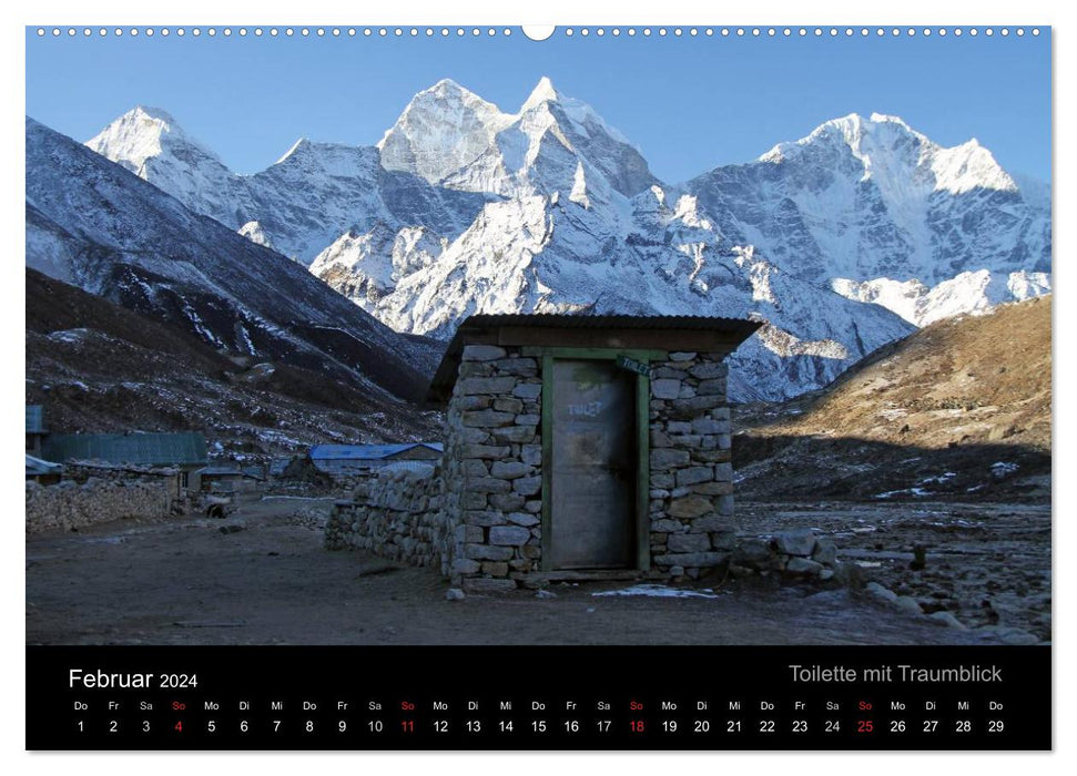 Les plus belles montagnes du Khumbu Himal (Calendrier mural CALVENDO 2024) 
