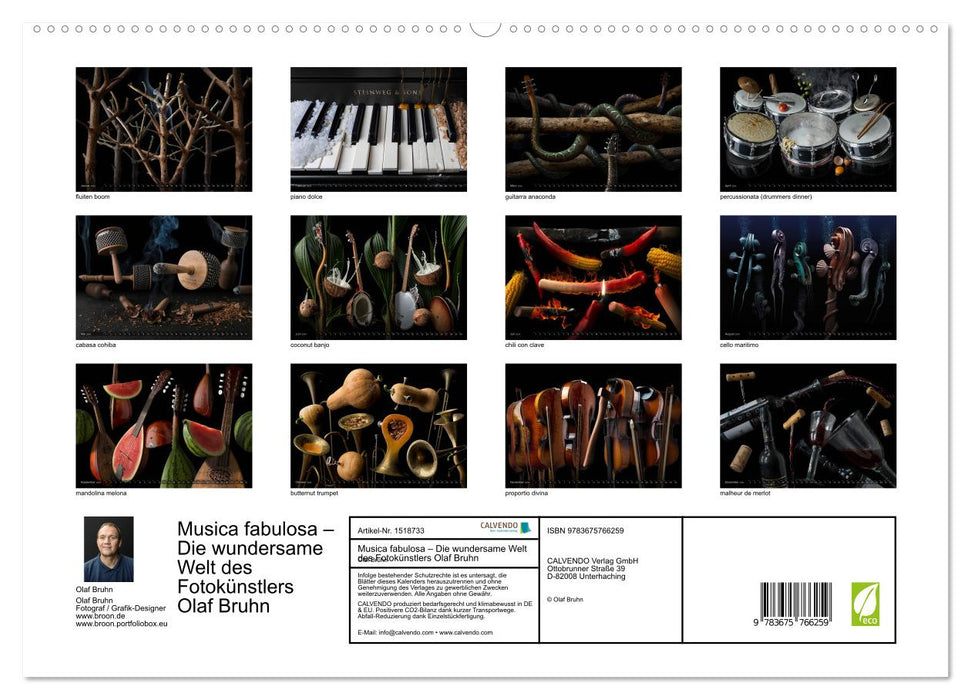 Musica fabulosa – Die wundersame Welt des Fotokünstlers Olaf Bruhn (CALVENDO Premium Wandkalender 2024)