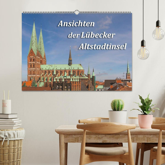 Ansichten der Lübecker Altstadtinsel (CALVENDO Wandkalender 2024)