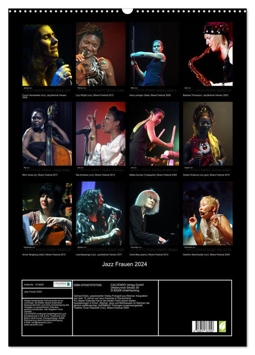 Jazz Frauen 2024 (CALVENDO Wandkalender 2024)