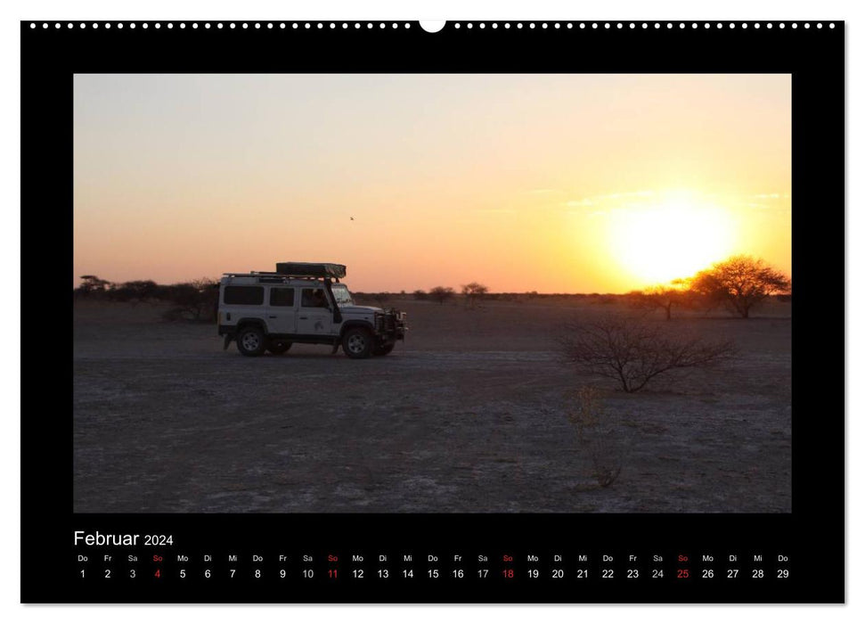 Land Rover Defender – Sur la route en Afrique (Calvendo Premium Wall Calendar 2024) 