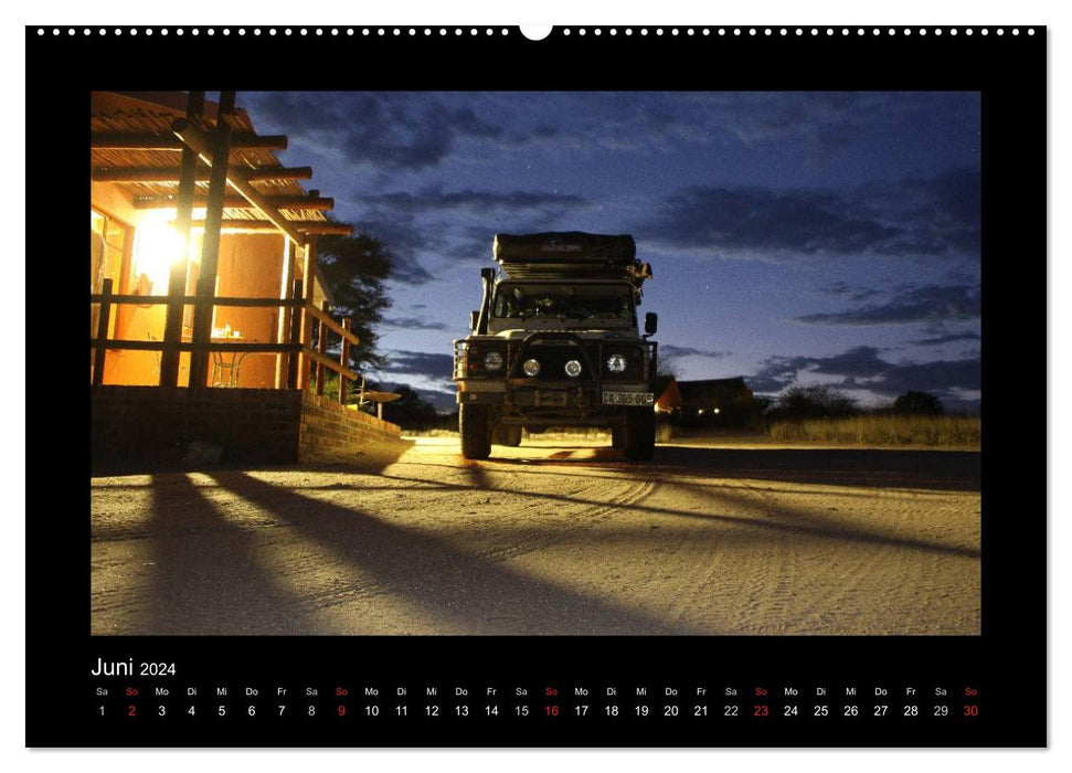 Land Rover Defender - Unterwegs in Afrika (CALVENDO Premium Wandkalender 2024)