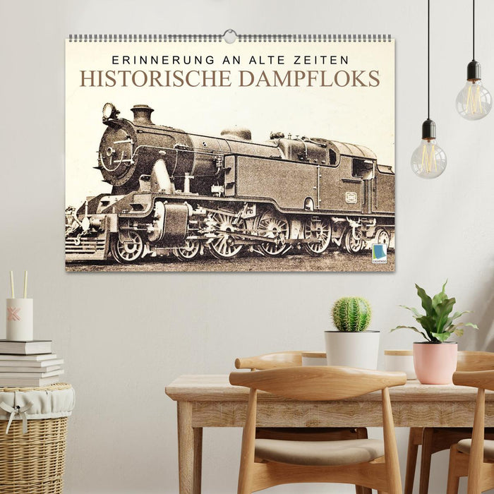 Erinnerung an alte Zeiten: Historische Dampfloks (CALVENDO Wandkalender 2024)