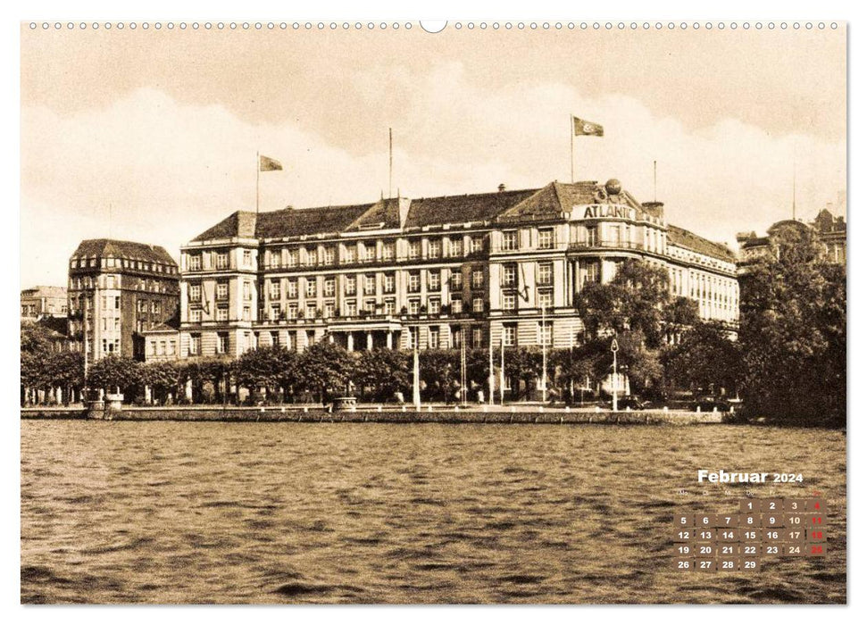 Grüße aus dem alten Hamburg – Historische Ansichten der Stadt (CALVENDO Wandkalender 2024)