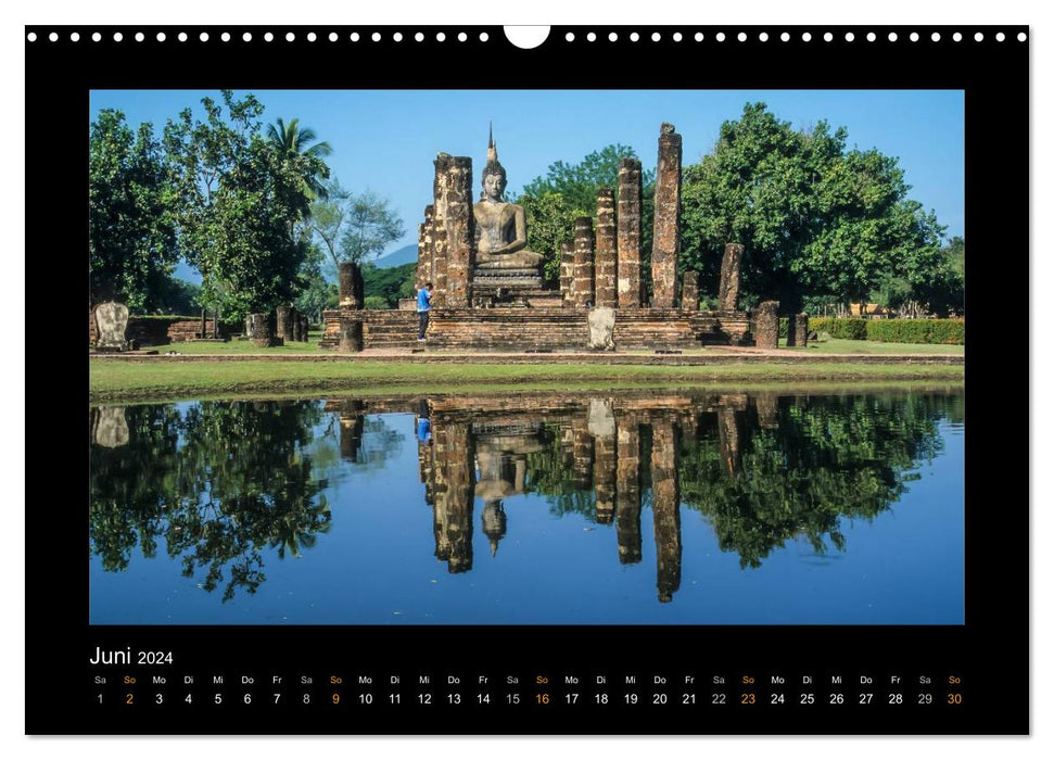 Thailand - Traumstrände und Tempel (CALVENDO Wandkalender 2024)