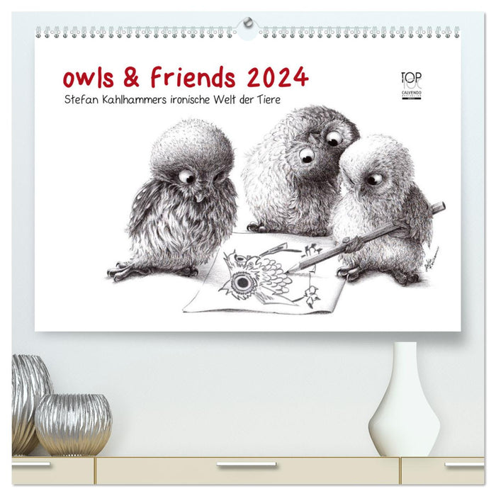 owls & friends 2024 (CALVENDO Premium Wandkalender 2024)
