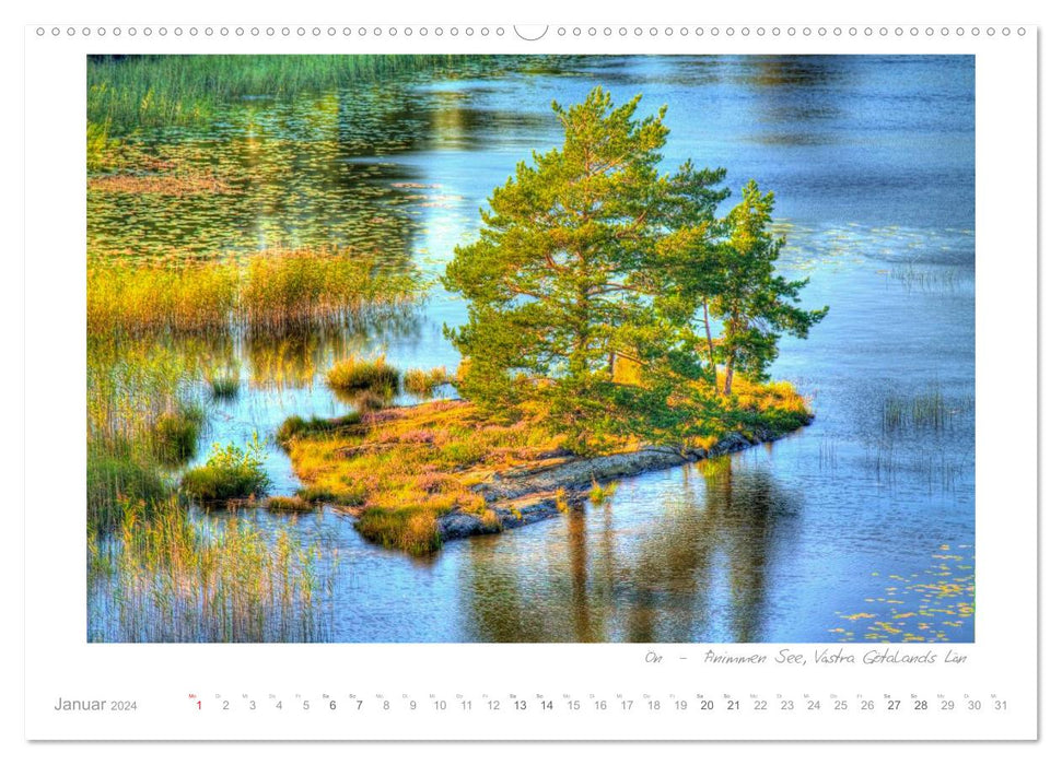 Sehnsucht Schweden - Sverige (CALVENDO Premium Wandkalender 2024)