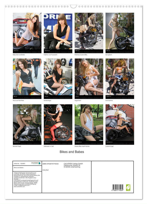 Bikes and Babes (CALVENDO Wandkalender 2024)
