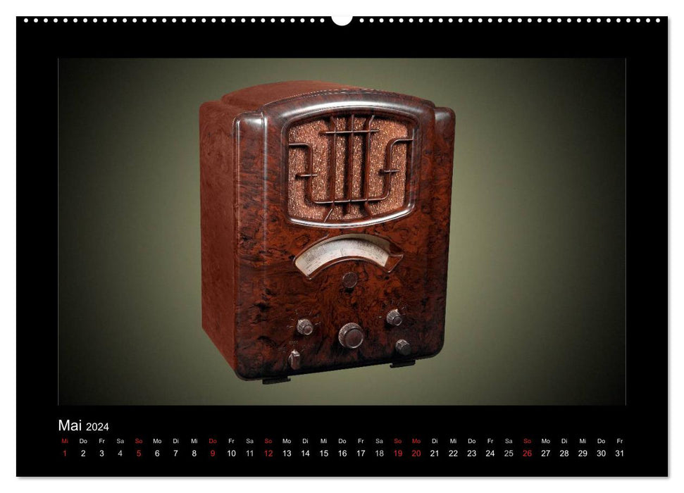 Dampfradios - Antike Radios mit Patina (CALVENDO Wandkalender 2024)