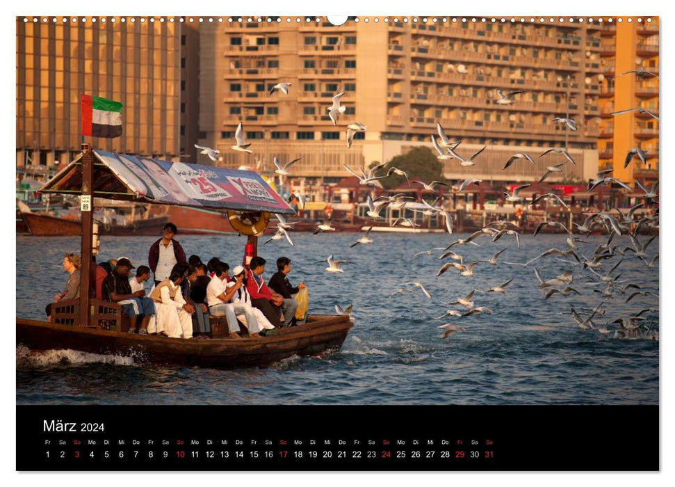 Dubai und Abu Dhabi (CALVENDO Wandkalender 2024)