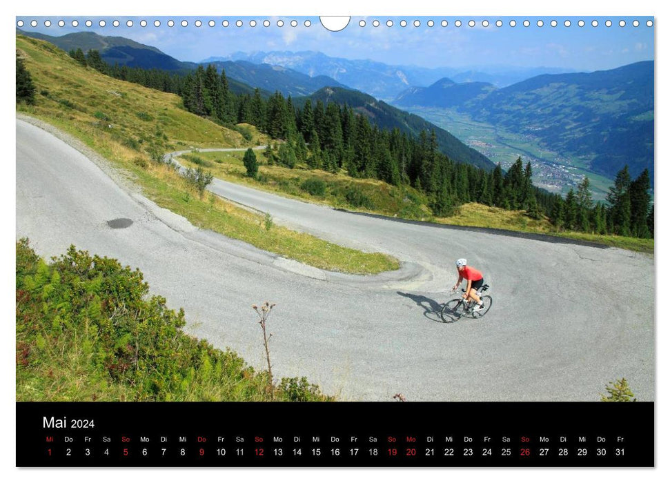 Alpenpässe auf dem Rennrad Vol. 2 (CALVENDO Wandkalender 2024)
