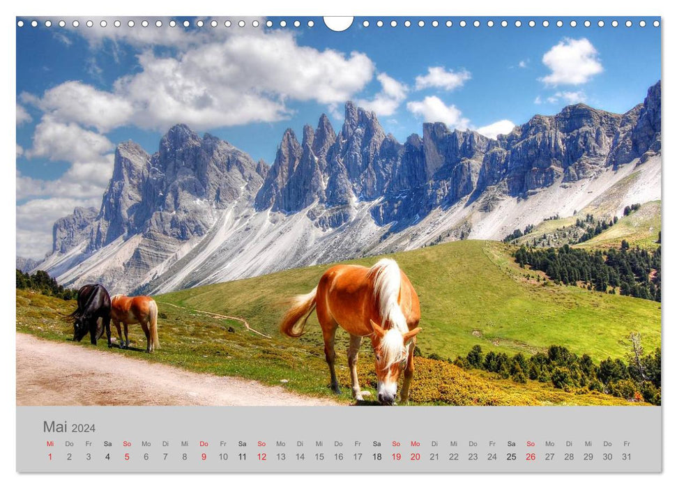 Südtirol - Gröden und Alta Badia (CALVENDO Wandkalender 2024)