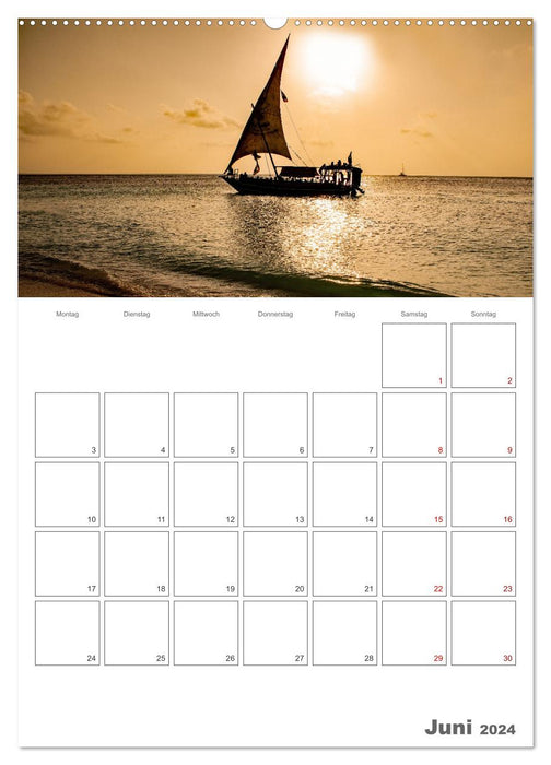 Sansibar - Traumreiseziel (CALVENDO Wandkalender 2024)